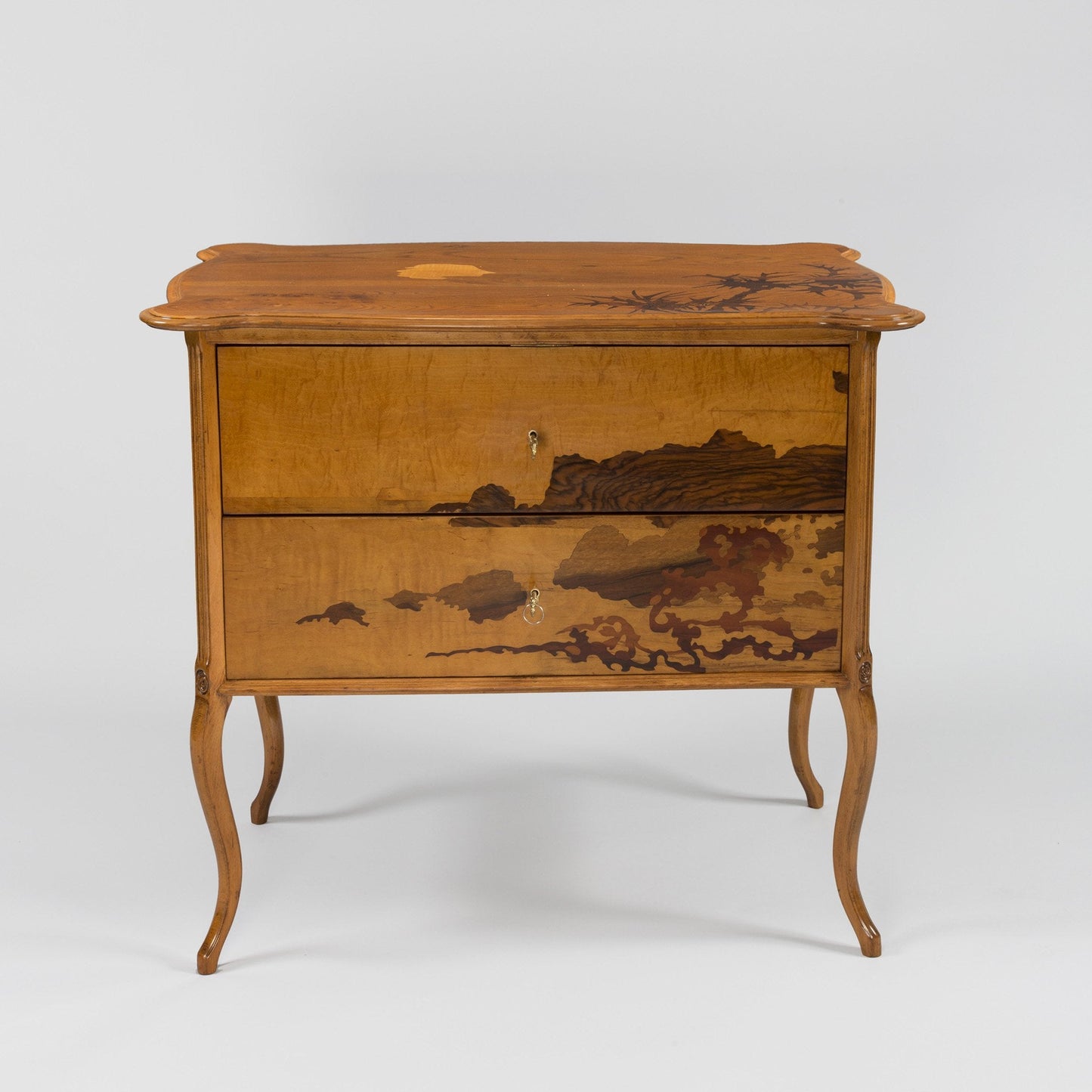 Émile Gallé "Tale of Genji" Chest of Drawers