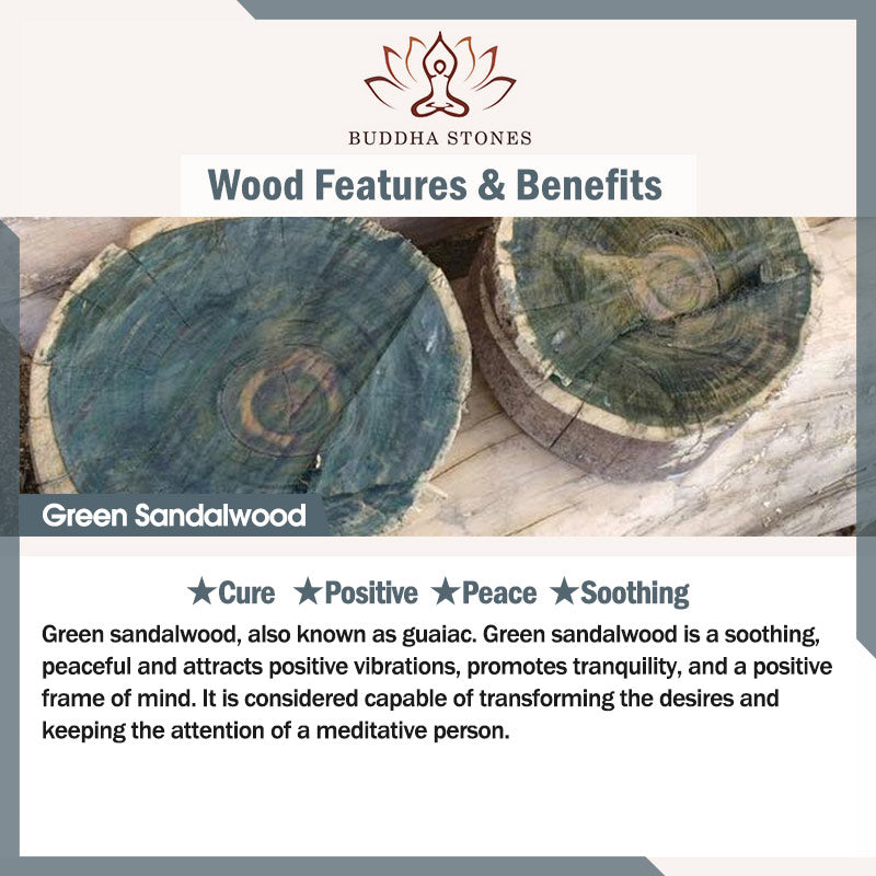 Fortune Jewel Tibetan Green Sandalwood Cure Bracelet