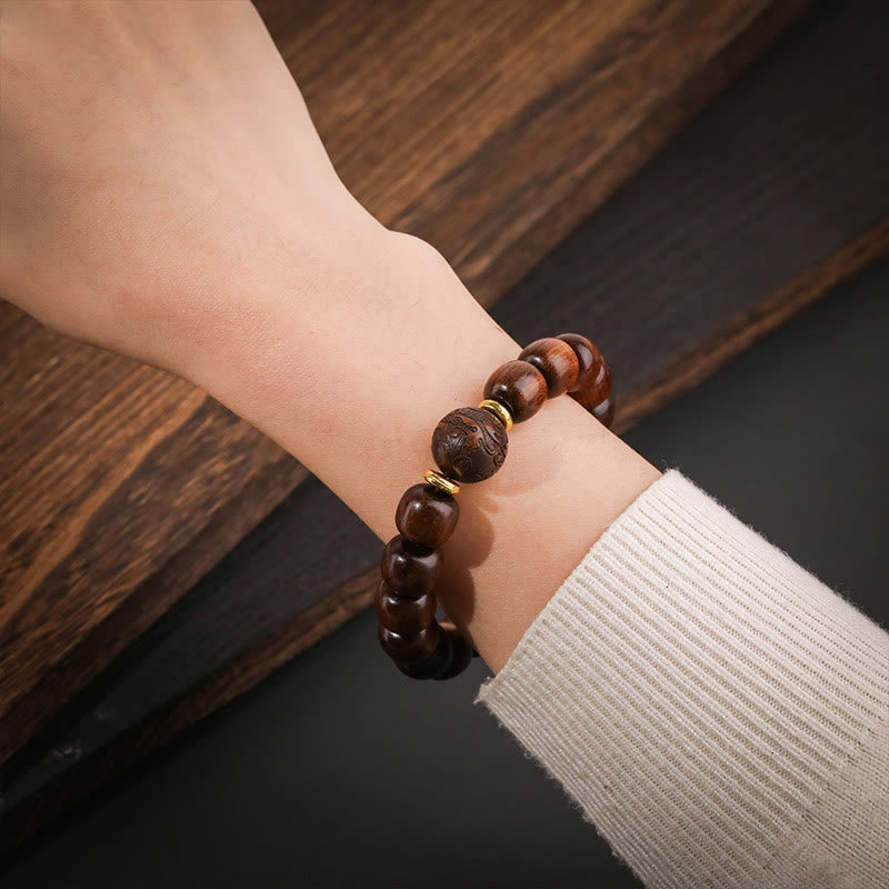 Fortune Jewel Natural Rosewood Compassion Bracelet