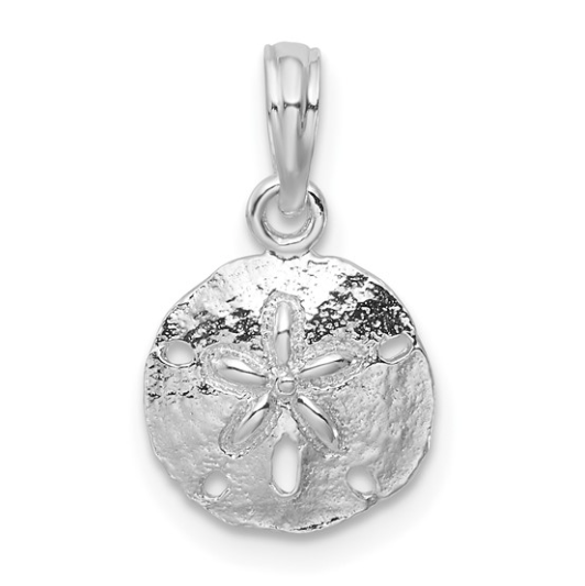 Sterling Silver Small Sand Dollar Pendant