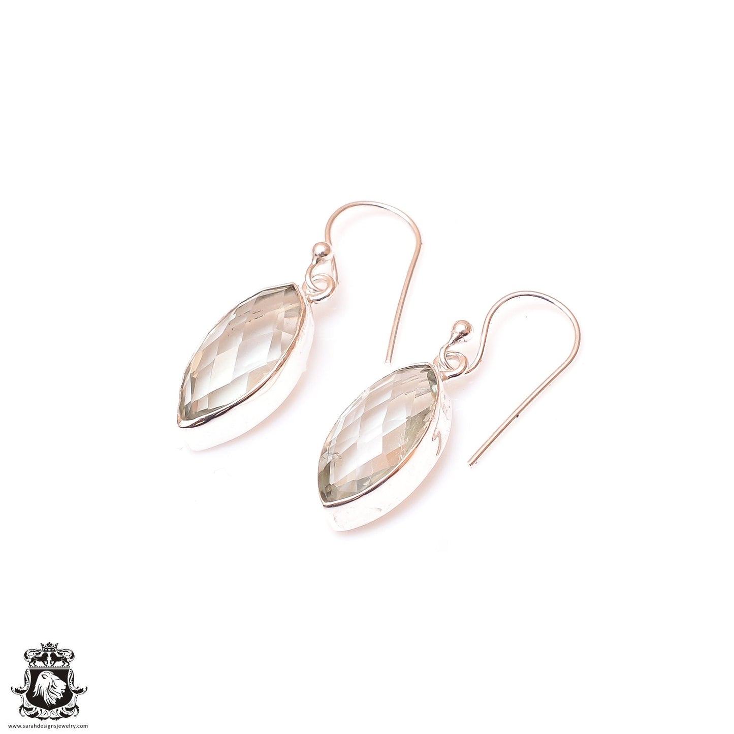 Prasiolite Dangle & Drop Earrings 925 Solid (Nickel Free) Sterling Silver Earrings WHOLESALE price / Made in Canada Minimalist Earrings ER21