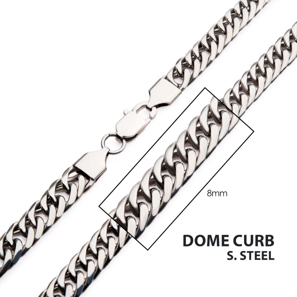 Stainless Steel Dome Curb Chain
