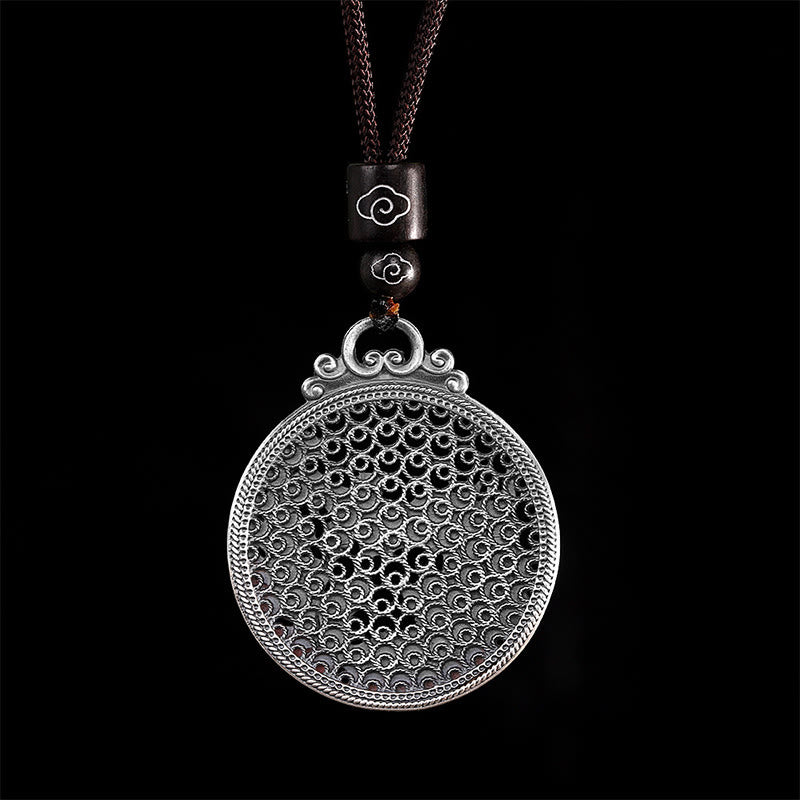 Fortune Jewel 990 Sterling Silver Phoenix Luck Protection Necklace Pendant