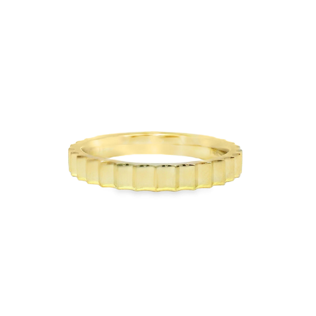 Faceted Wedding Ring