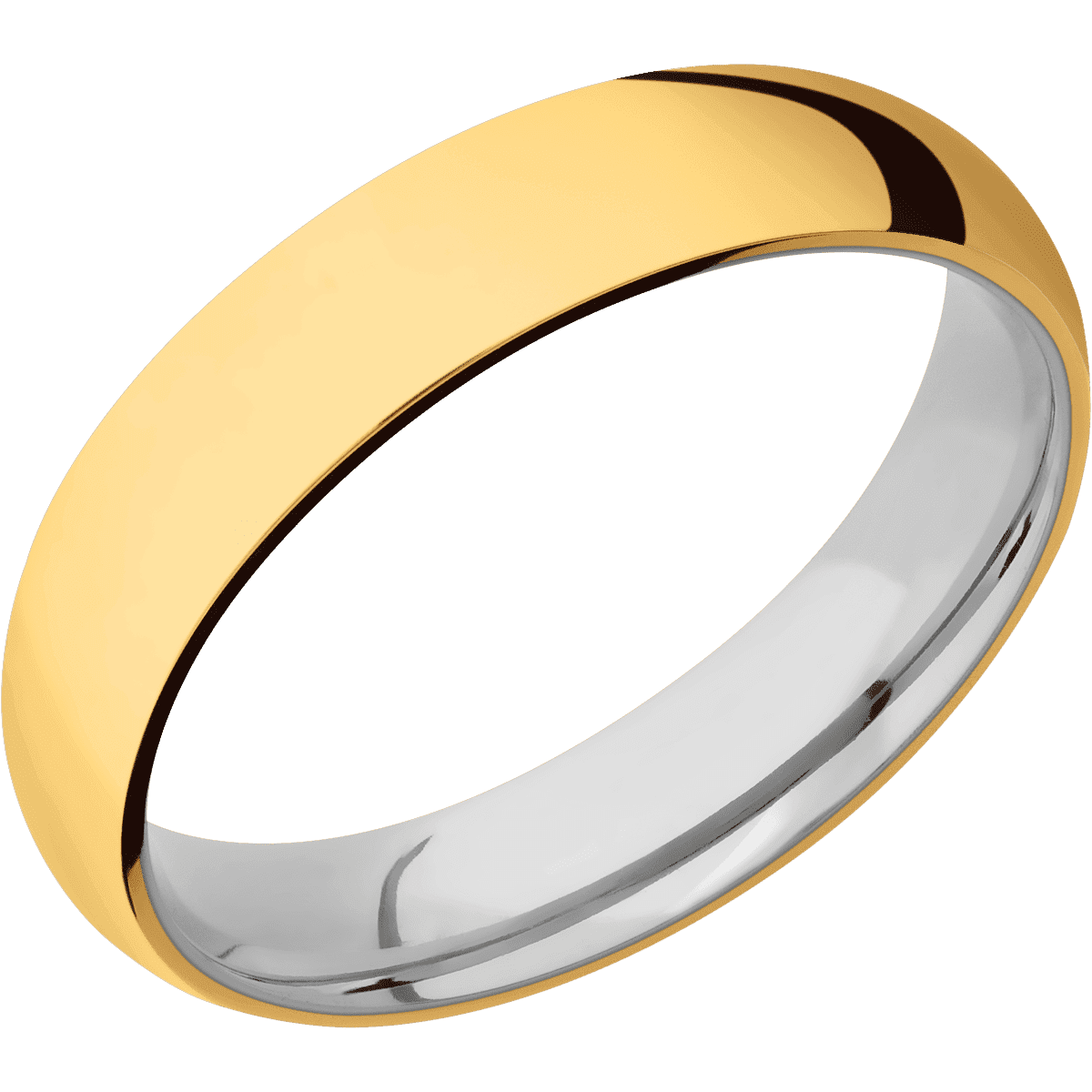 22K Yellow Gold + Polish Finish + Titanium