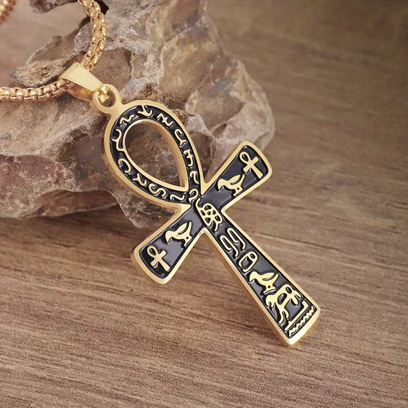 Ancient Egyptian Cross Pendant Necklace