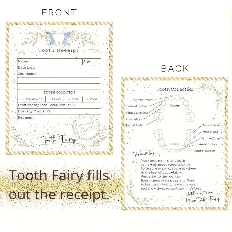 Tooth Fairy Certificate Keepsake