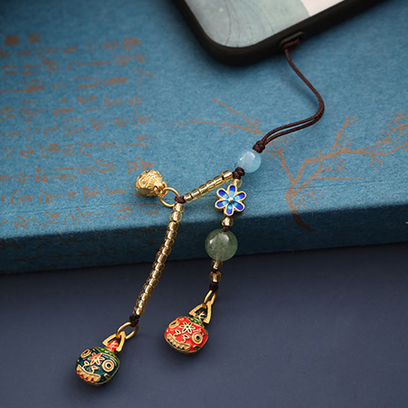 Fortune Jewel Gold Swallowing Beast Family Luck Key Chain