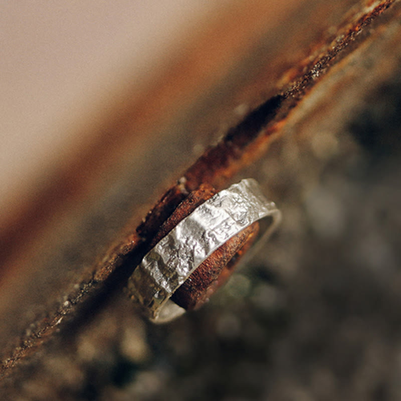 Fortune Jewel 925 Sterling Silver Simple Design Blessing Couple Ring