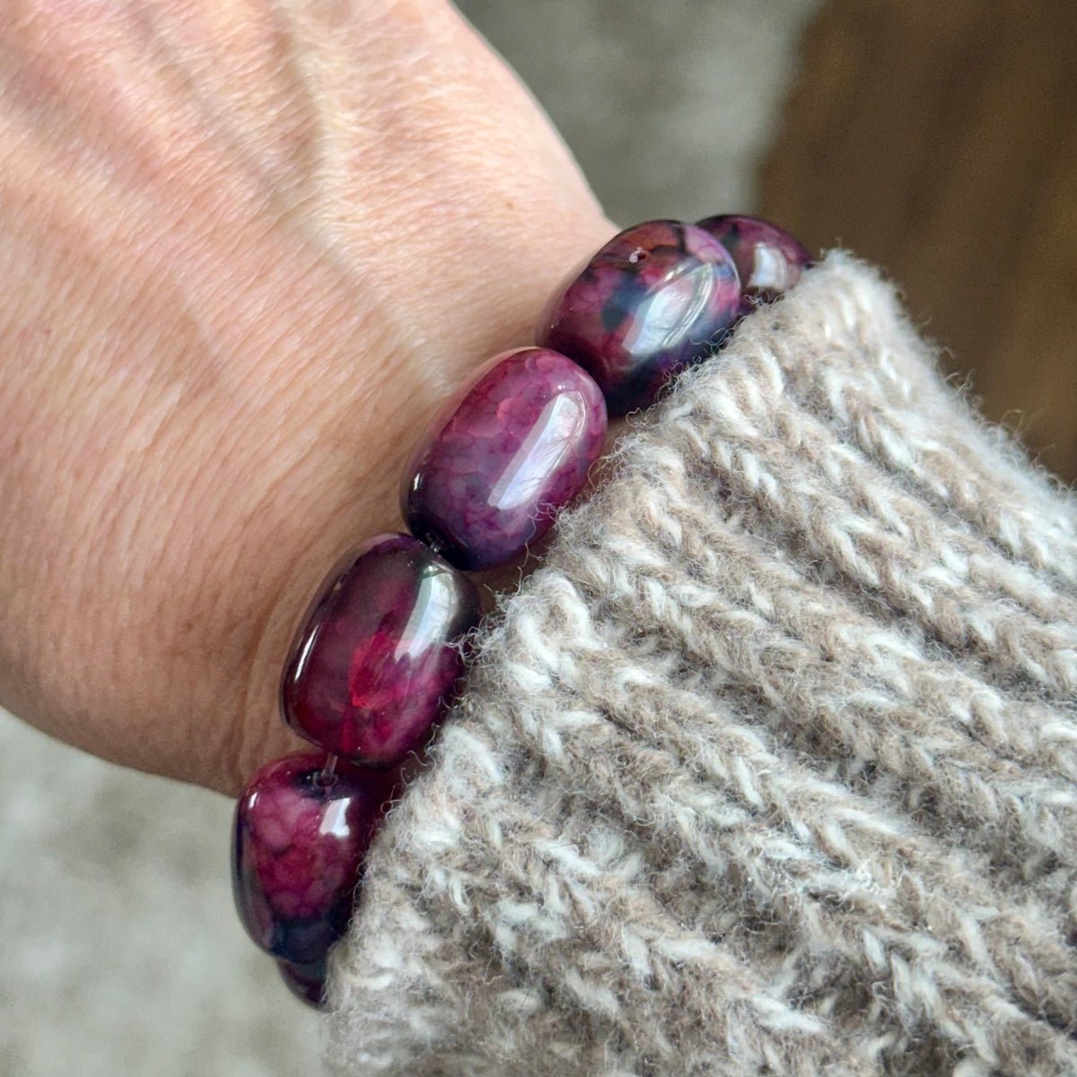Red & Purple Agate (Super Chunky)