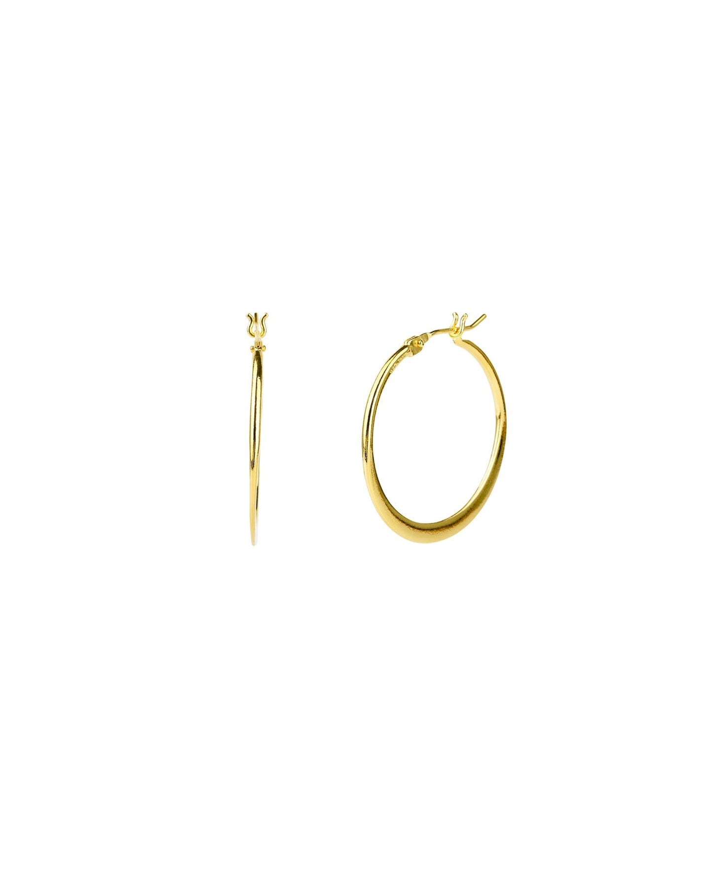 Flat Tapered Hoops | 28mm