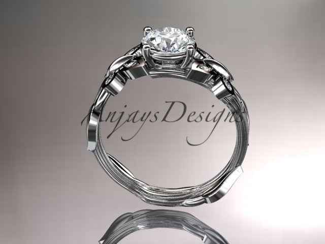 Butterfly Engagement Ring 1 CT IGI Certified Lab Grown Diamond Ring Nature Inspired Floral Design