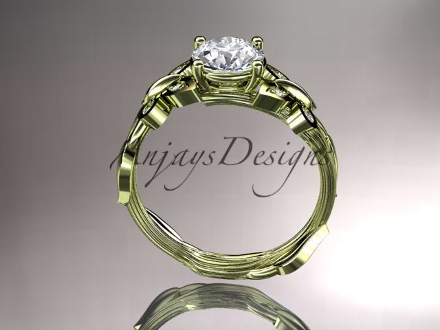 Butterfly Engagement Ring 1 CT IGI Certified Lab Grown Diamond Ring Nature Inspired Floral Design