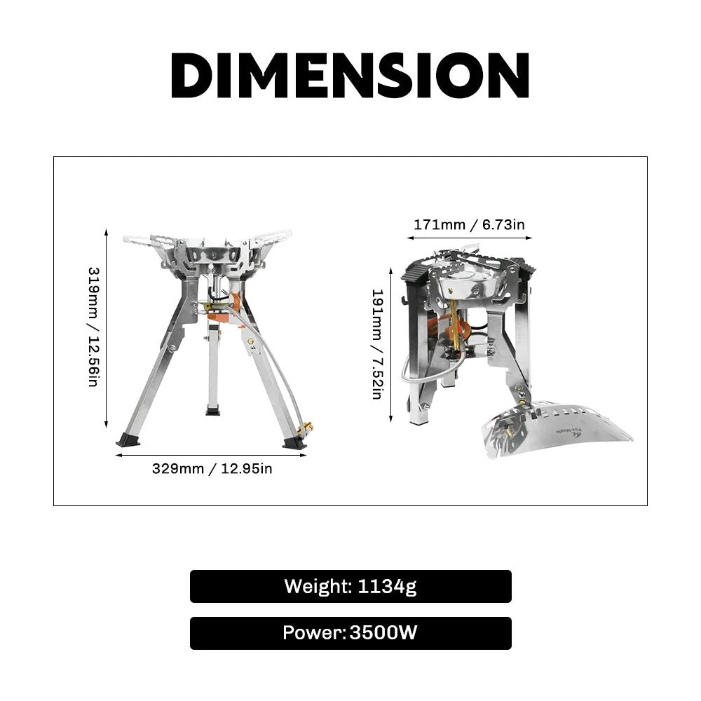 FMS-108 Gas Stove | 2.5 lb | 3500W
