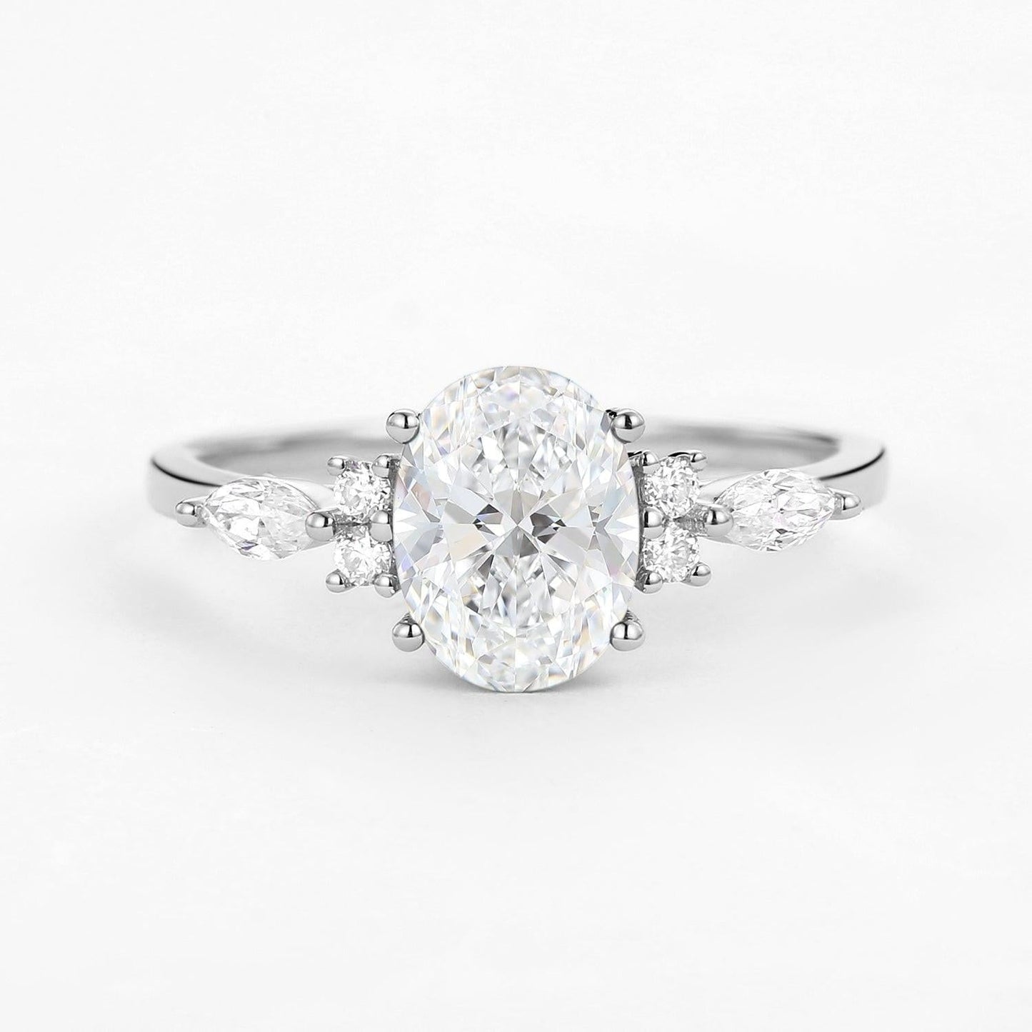 Odette’s Luster | 1.5CT Vintage Oval Diamond Engagement Ring