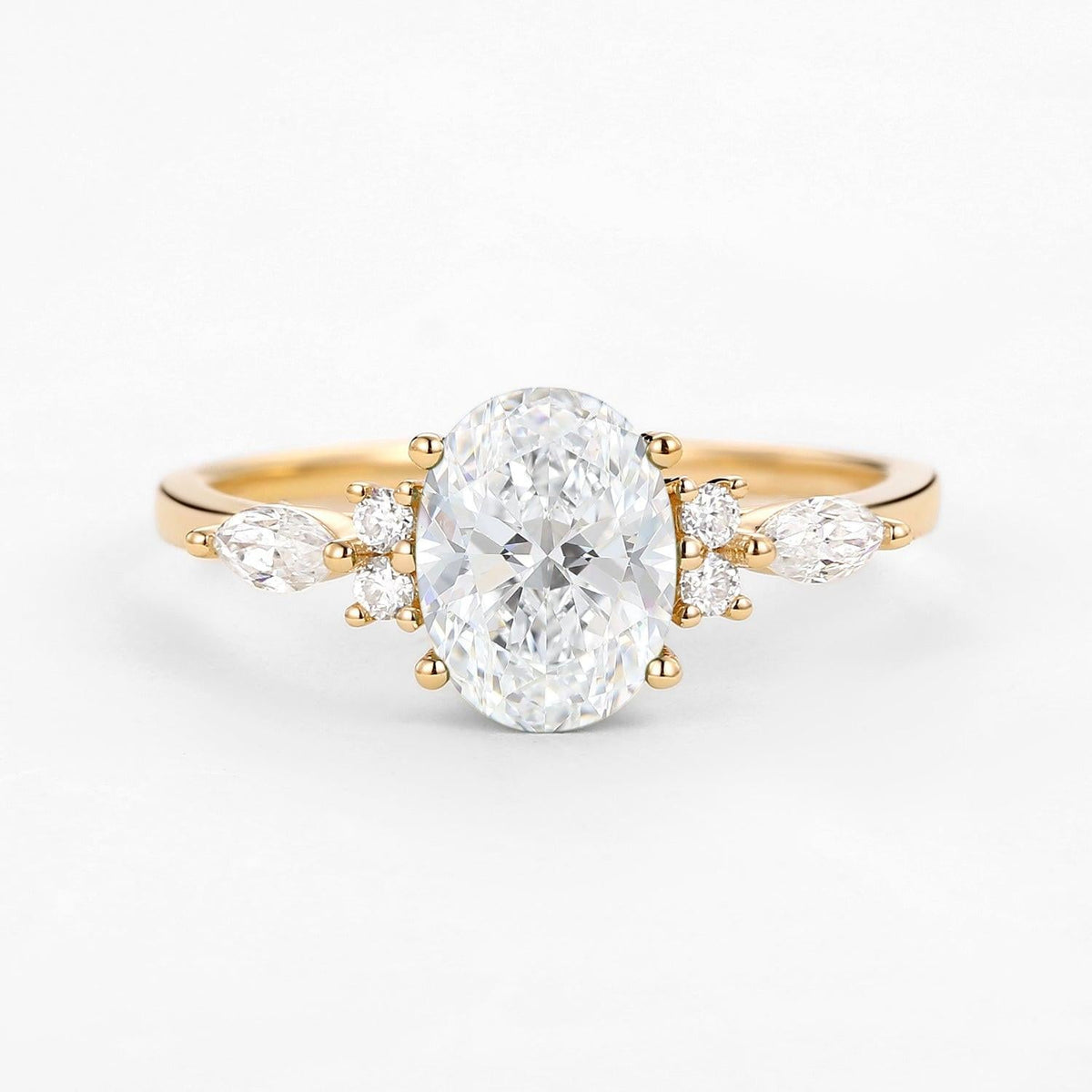 Odette’s Luster | 1.5CT Vintage Oval Diamond Engagement Ring