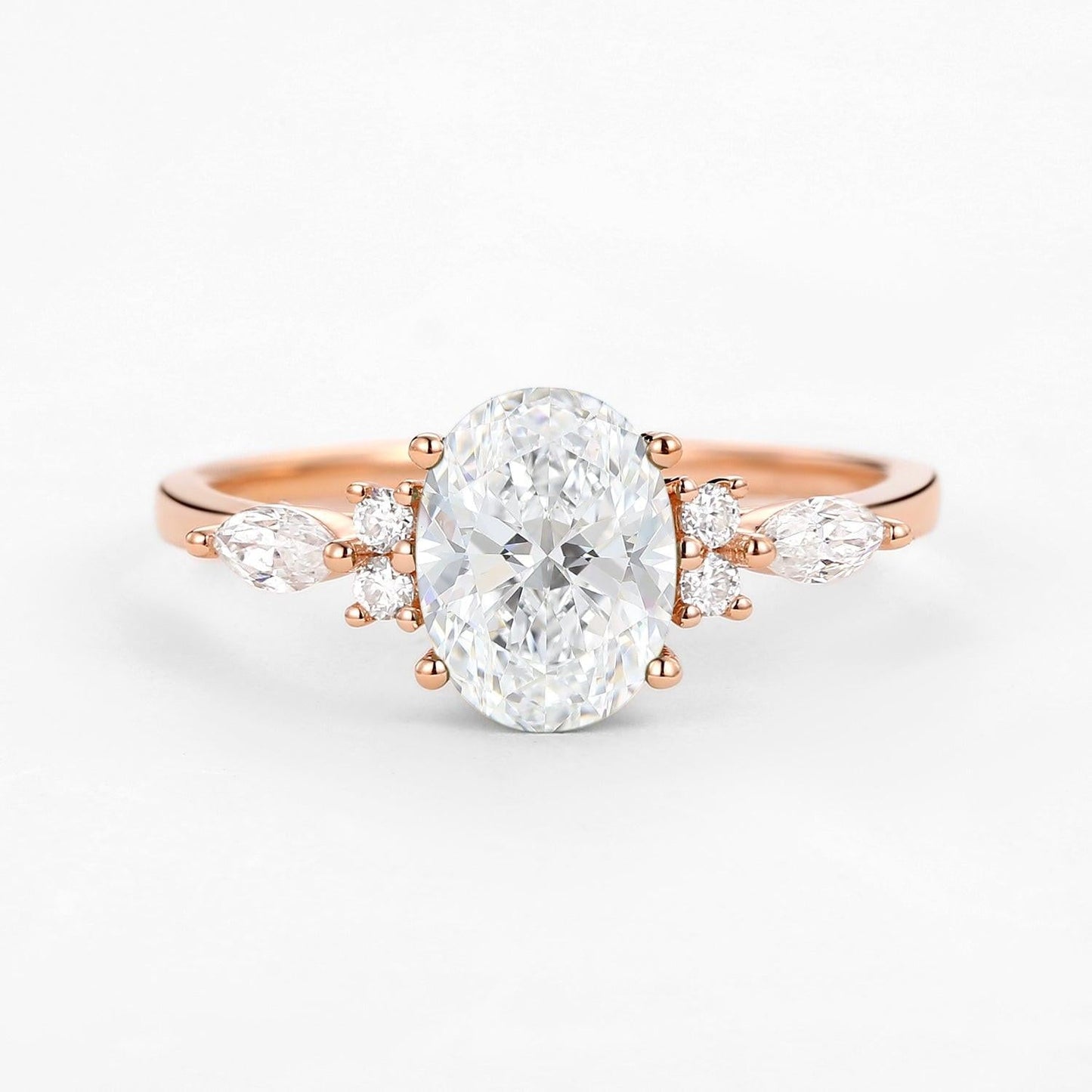 Odette’s Luster | 1.5CT Vintage Oval Diamond Engagement Ring