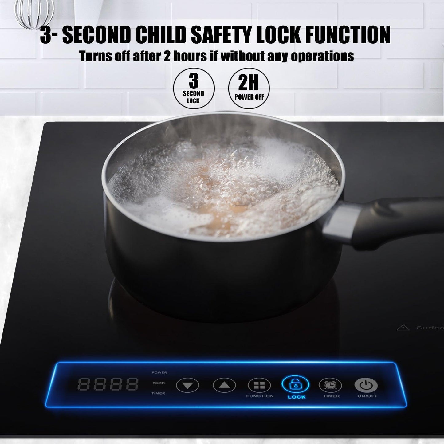 Fogatti RV Electric Induction Cooktop Burner