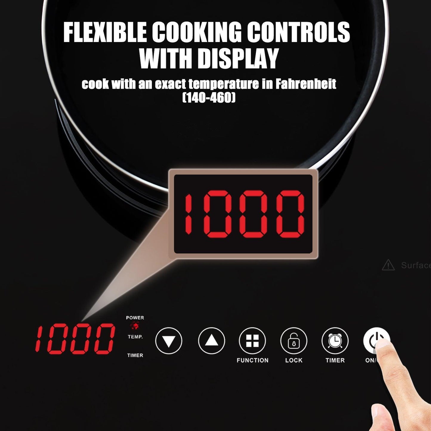 Fogatti RV Electric Induction Cooktop Burner