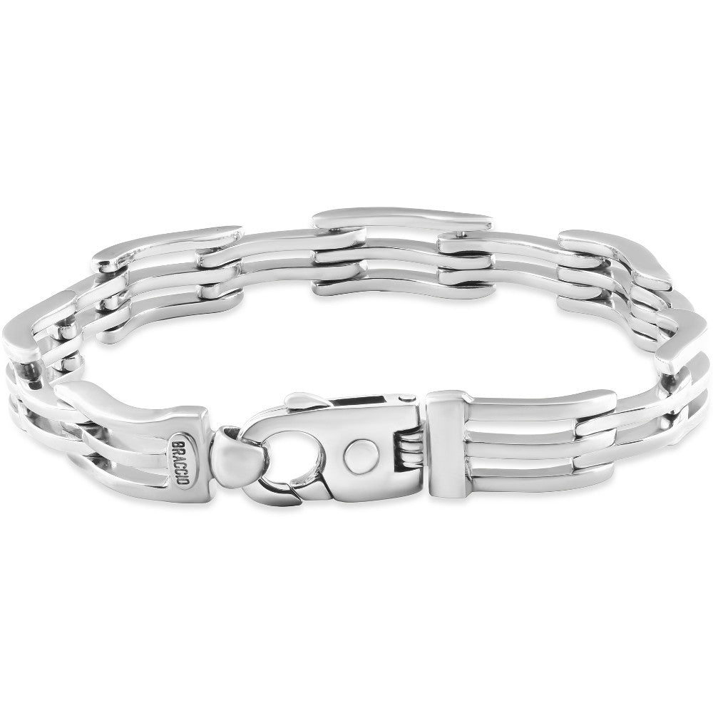 Men's 56 Gram Solid Silver Brracelet 8.5"