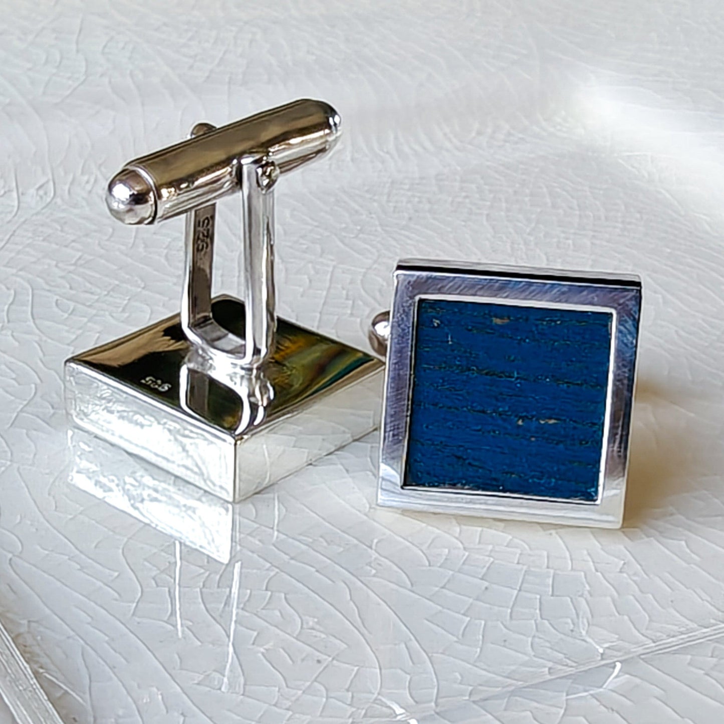 Genuine Wembley Stadium Chair Cufflinks | Football Gift for the World Cup | Sterling Silver