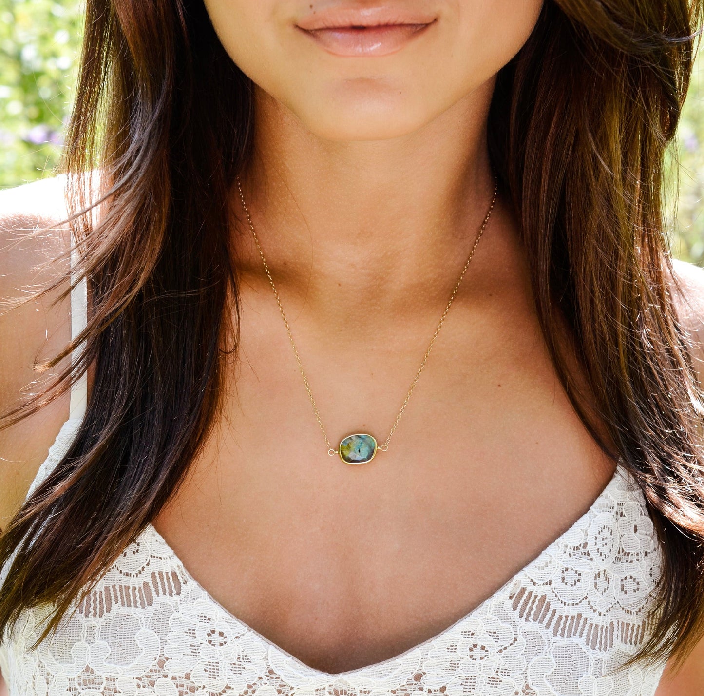 Celeste Necklace: Labradorite