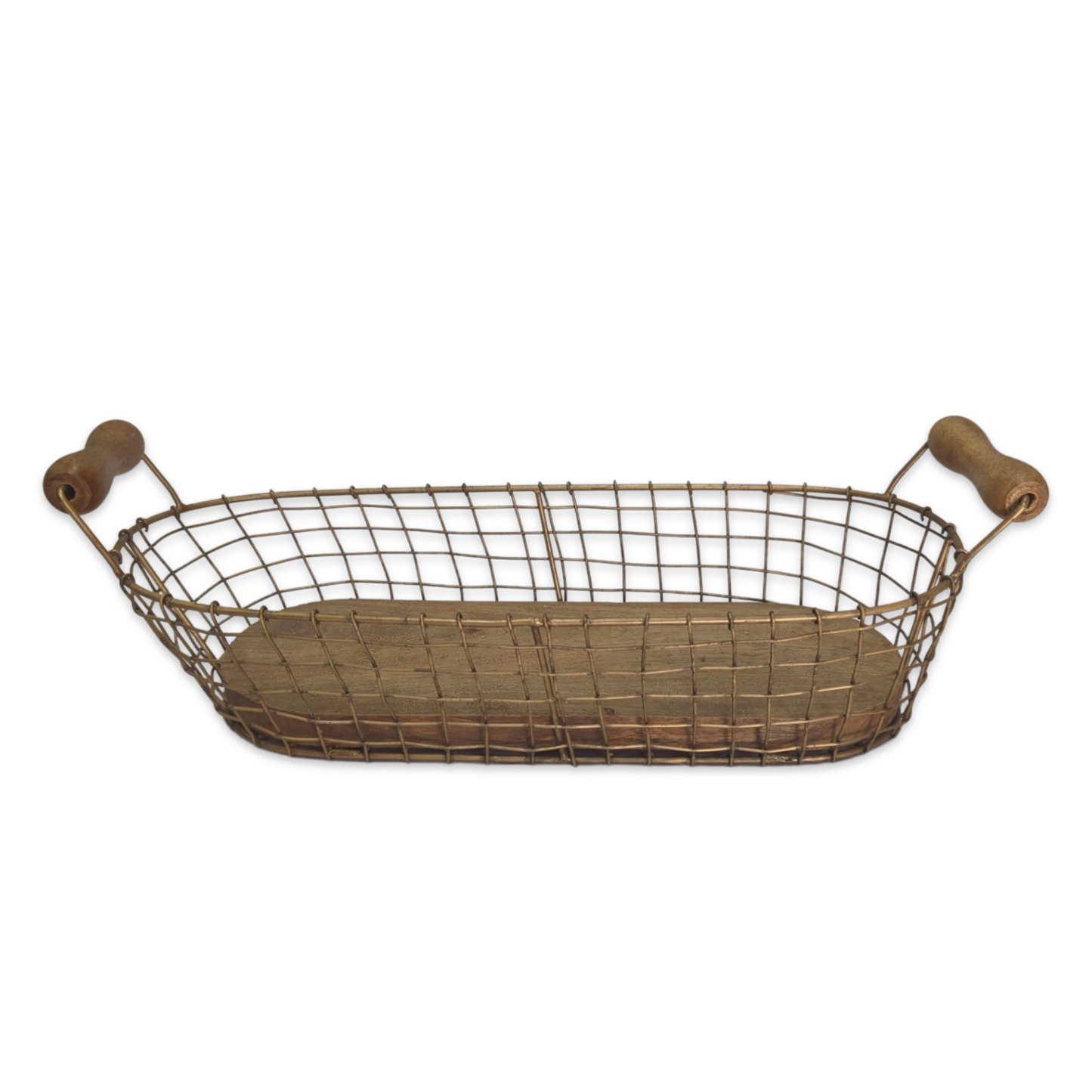 Gold Metal Loaf Basket