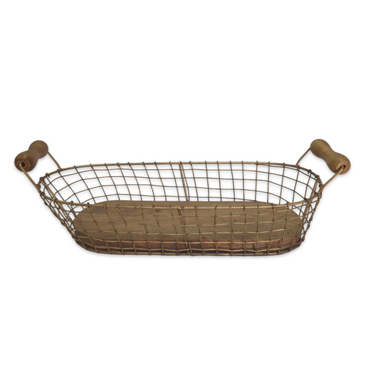 Gold Metal Loaf Basket