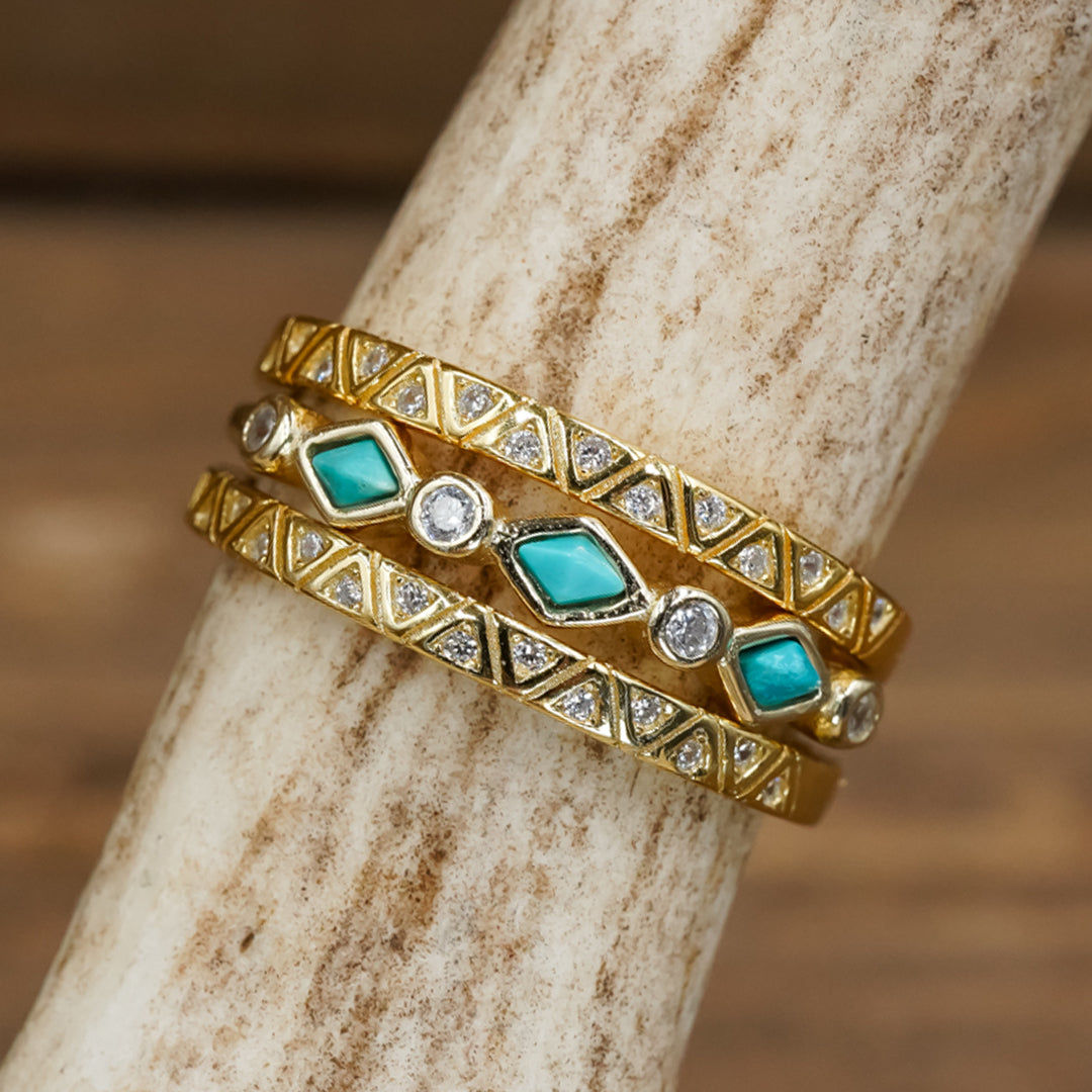 The Gold Tulum Stacking Band