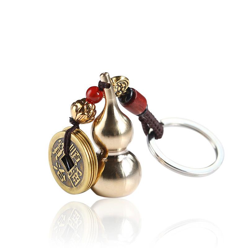 Gourd and Money Bag Lucky Keychain (Bundle)