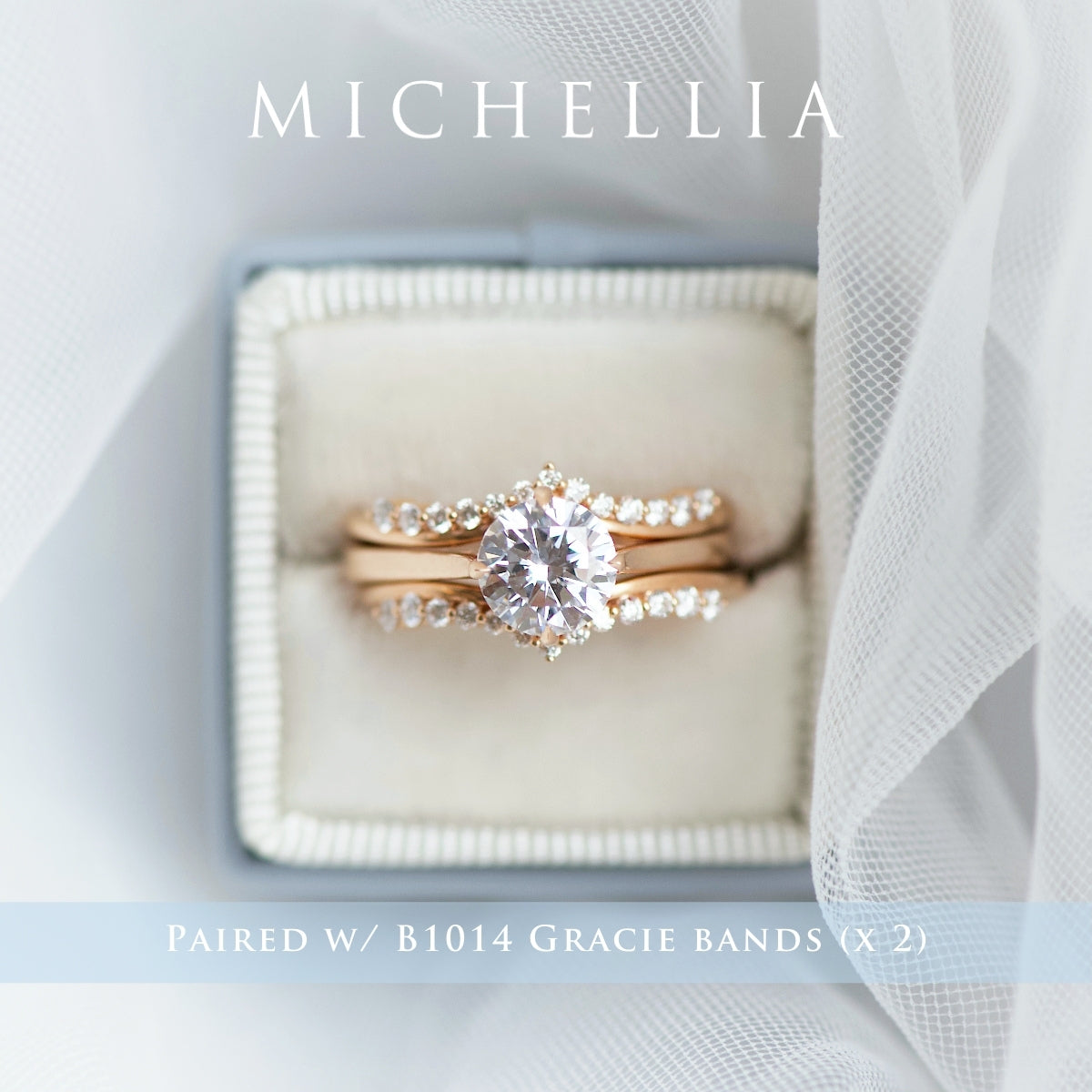 [Marguerite] Victorian Lace Solitaire Engagement Ring in Diamond / Moissanite
