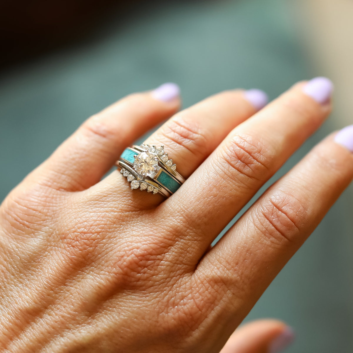 Grand Tahoe Wishbone Wedding Set