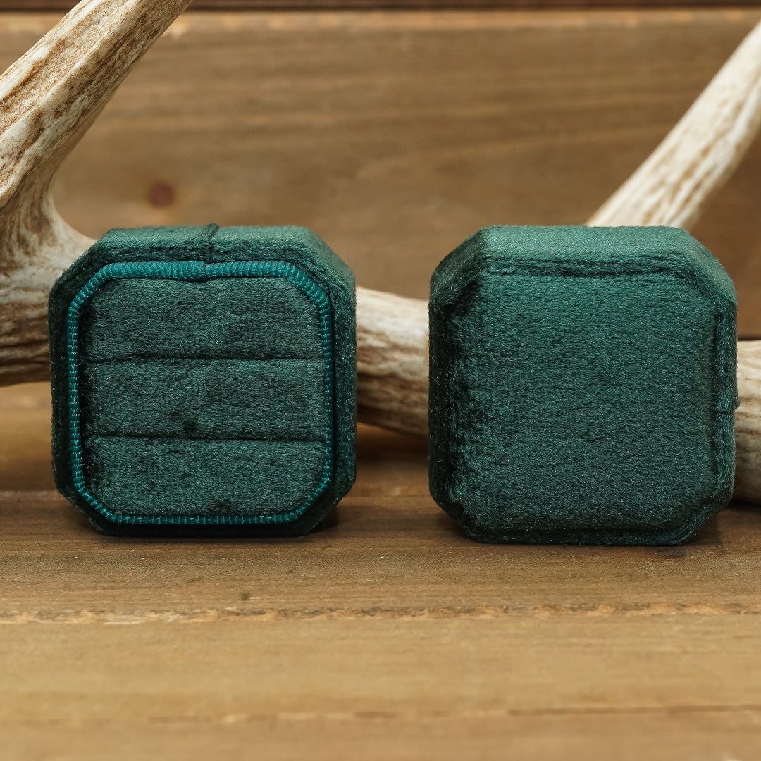 2 Slot Velvet Ring Box