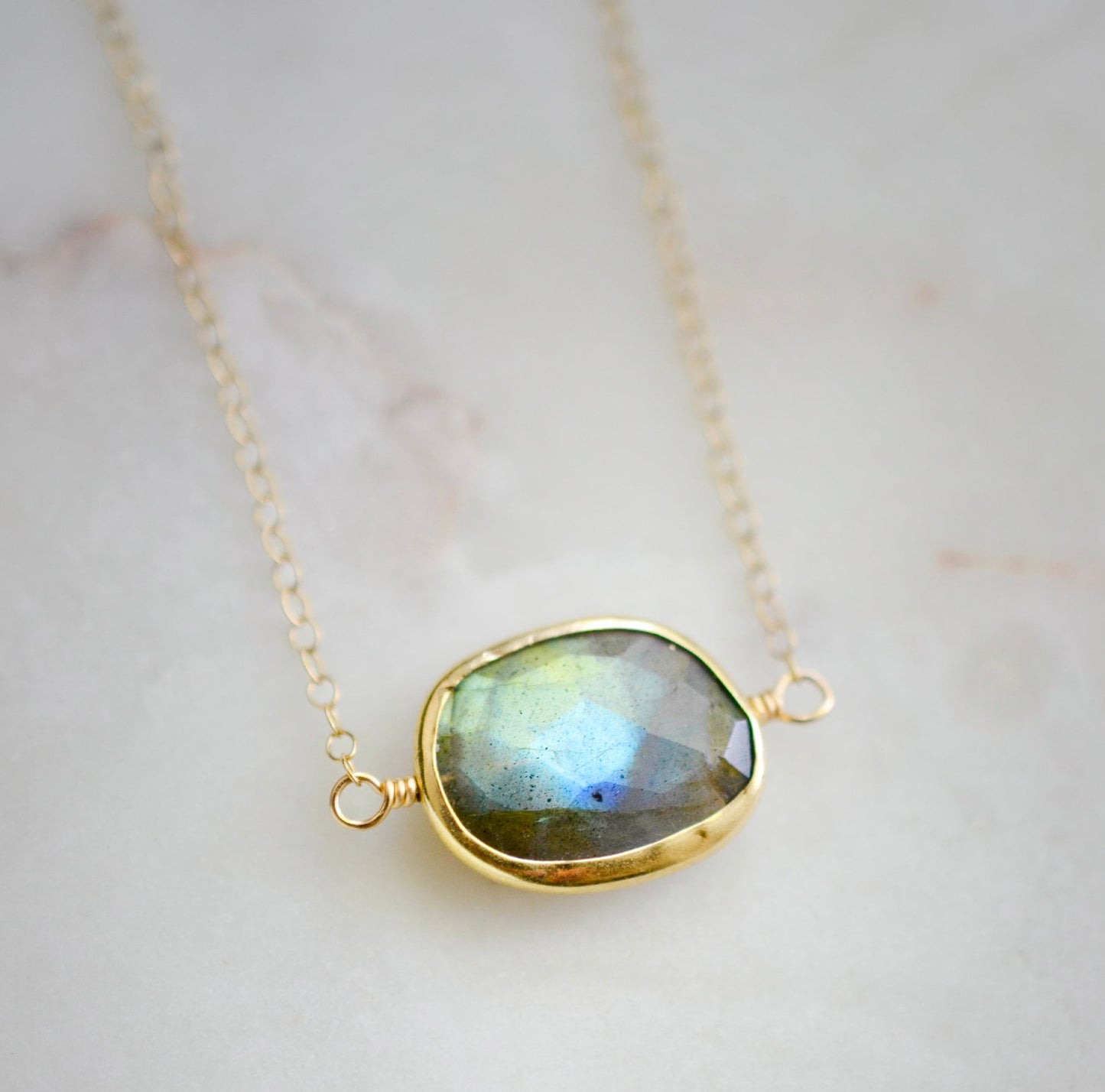 Celeste Necklace: Labradorite