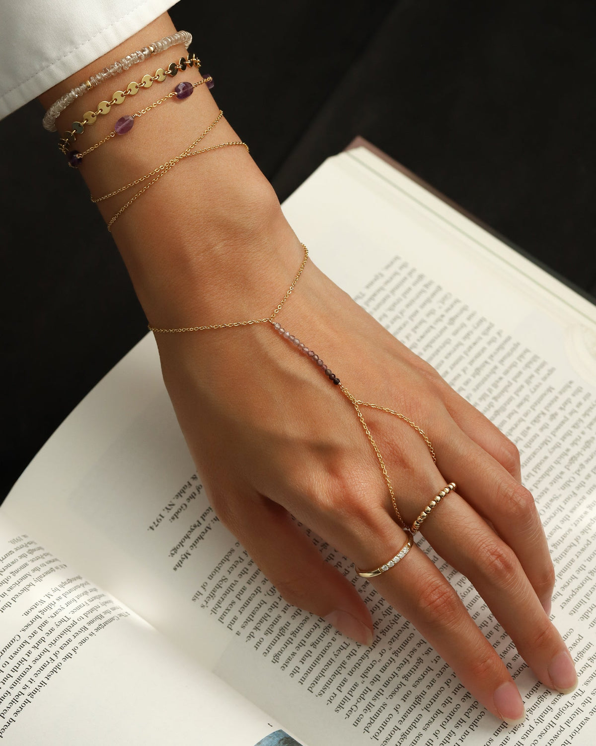 Oval Stone Station Bracelet
