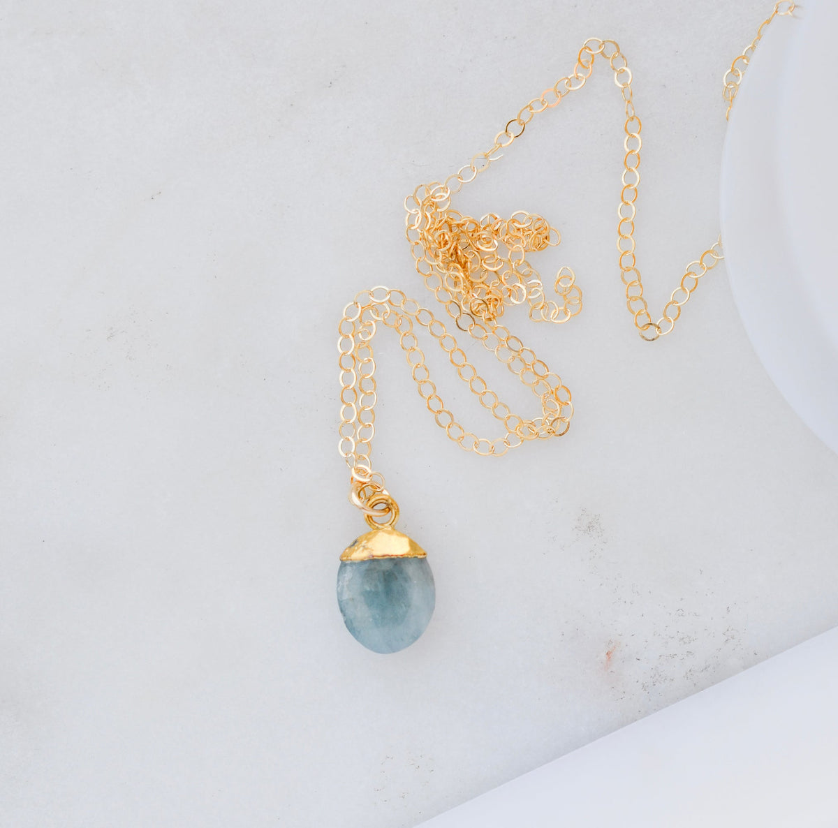 Indra Necklace: Aquamarine