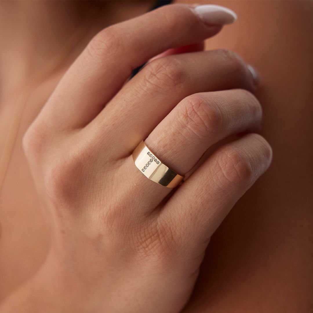Personalized Initial Signet Ring