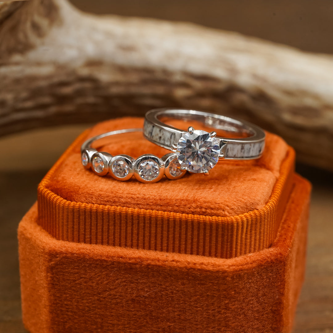 2 Slot Velvet Ring Box