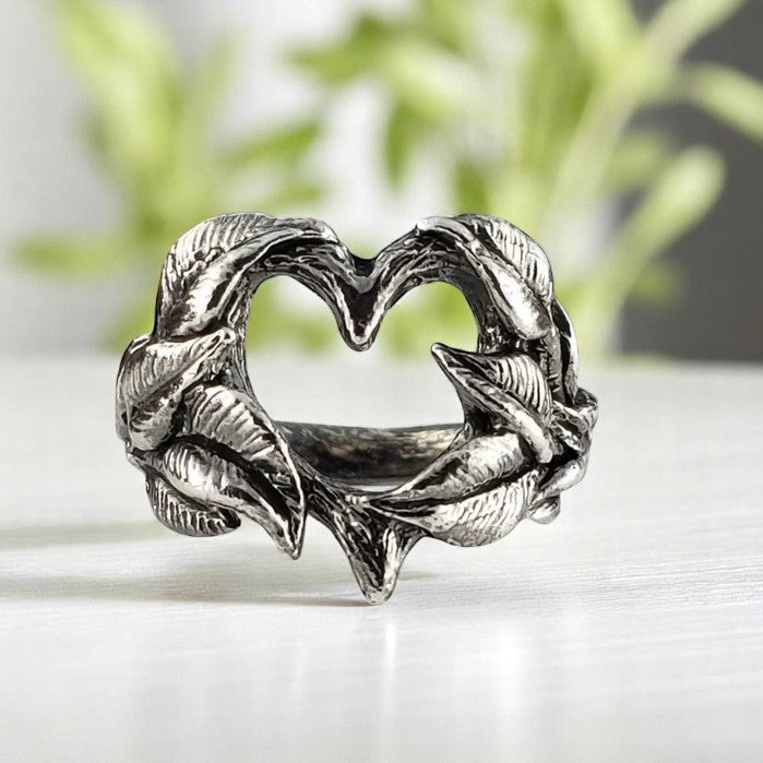 Sterling Silver Open Heart Ring