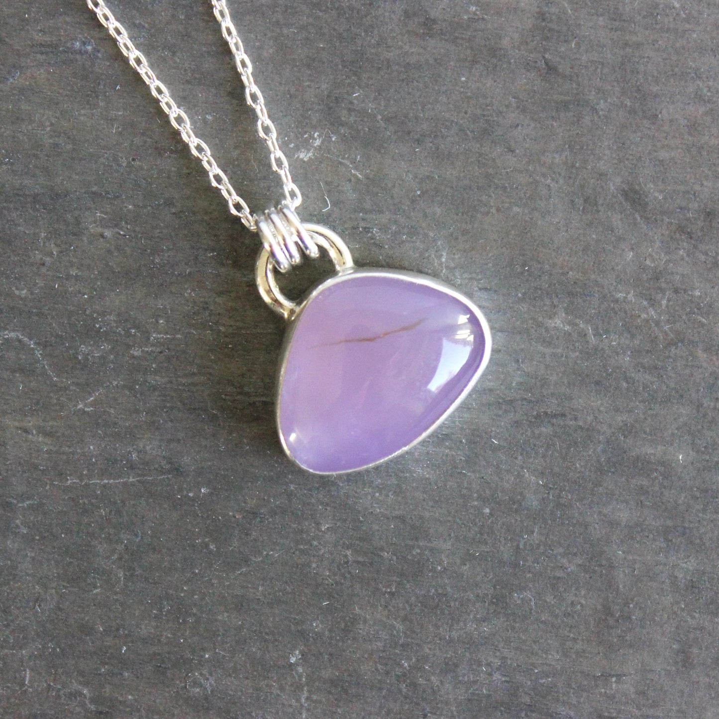 Triangular Holley Blue Pendant Necklace | Pacific Northwest Gemstone