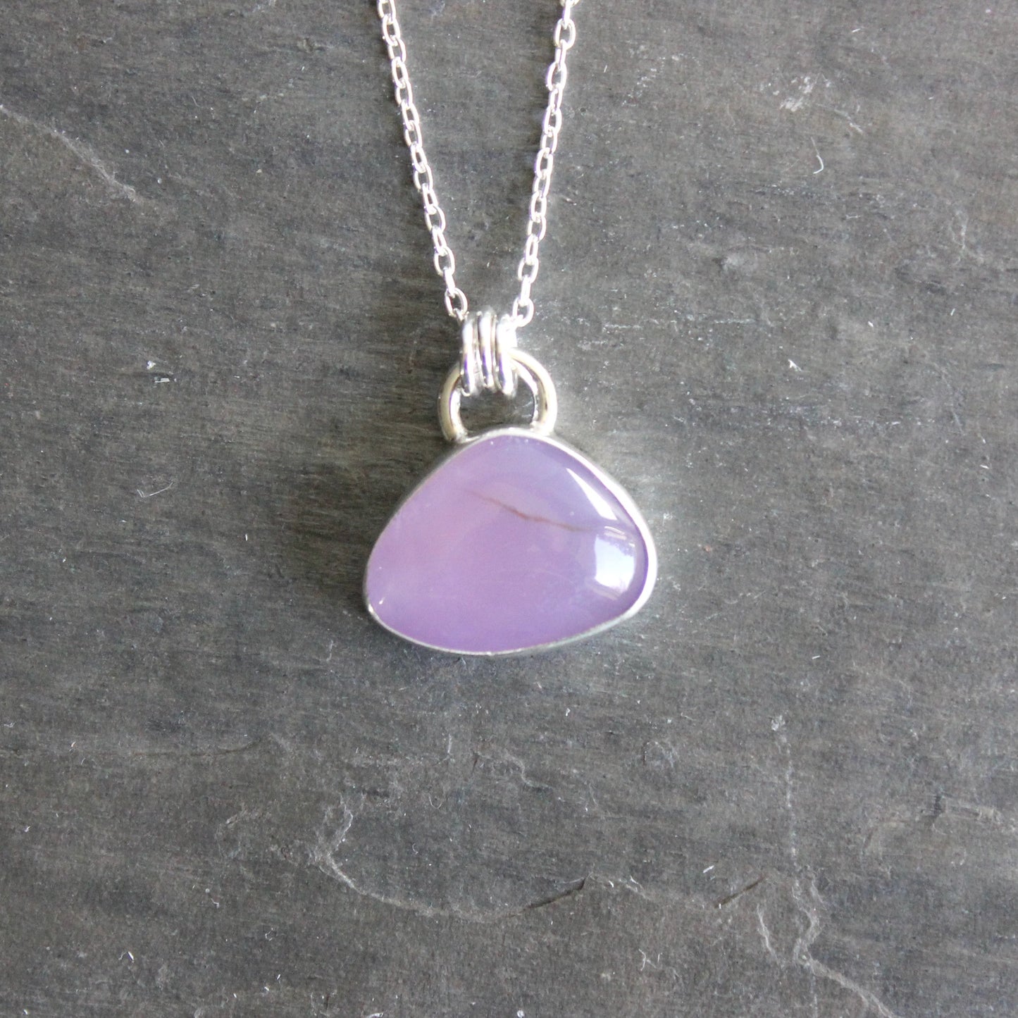 Triangular Holley Blue Pendant Necklace | Pacific Northwest Gemstone