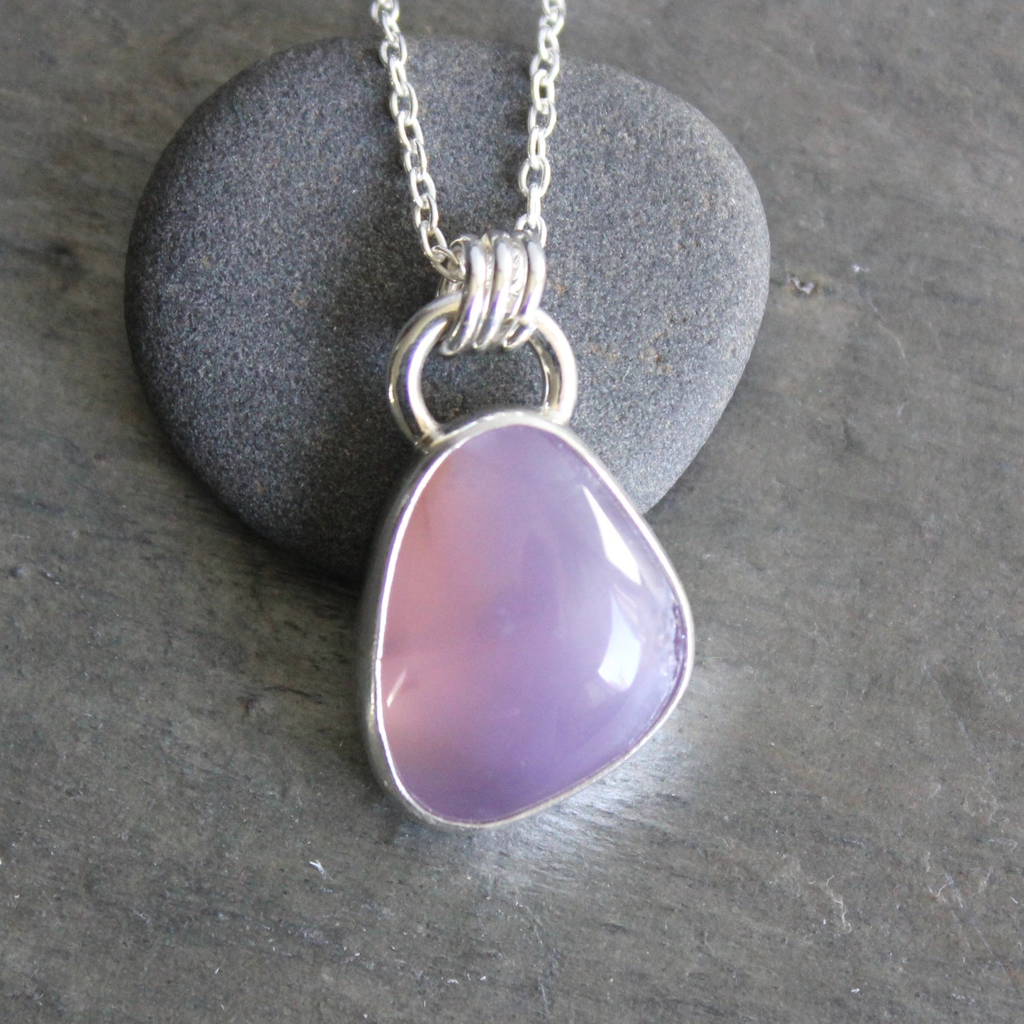 Oregon Holley Blue Agate Pendant Necklace | Pacific Northwest Gemstone Jewelry