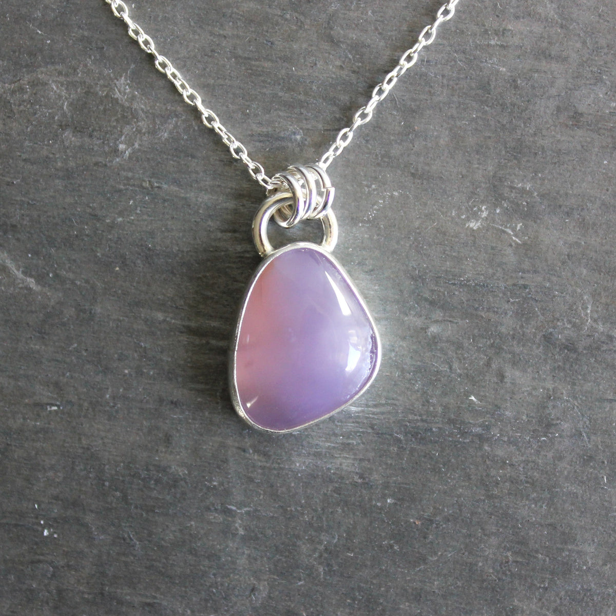Oregon Holley Blue Agate Pendant Necklace | Pacific Northwest Gemstone Jewelry