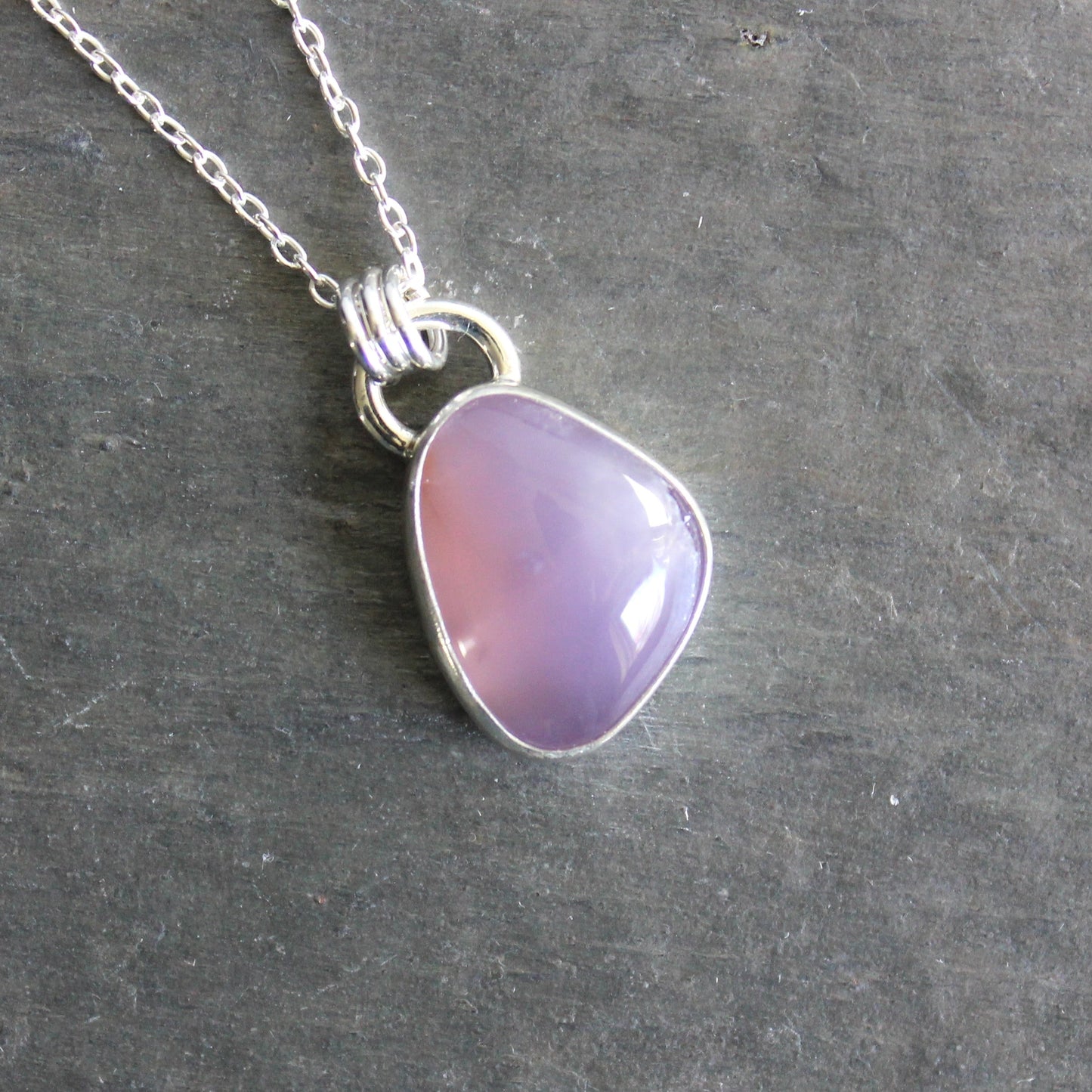 Oregon Holley Blue Agate Pendant Necklace | Pacific Northwest Gemstone Jewelry