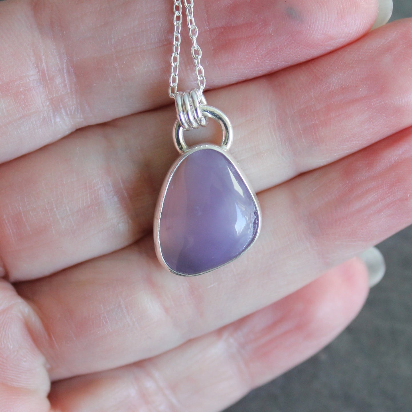 Oregon Holley Blue Agate Pendant Necklace | Pacific Northwest Gemstone Jewelry