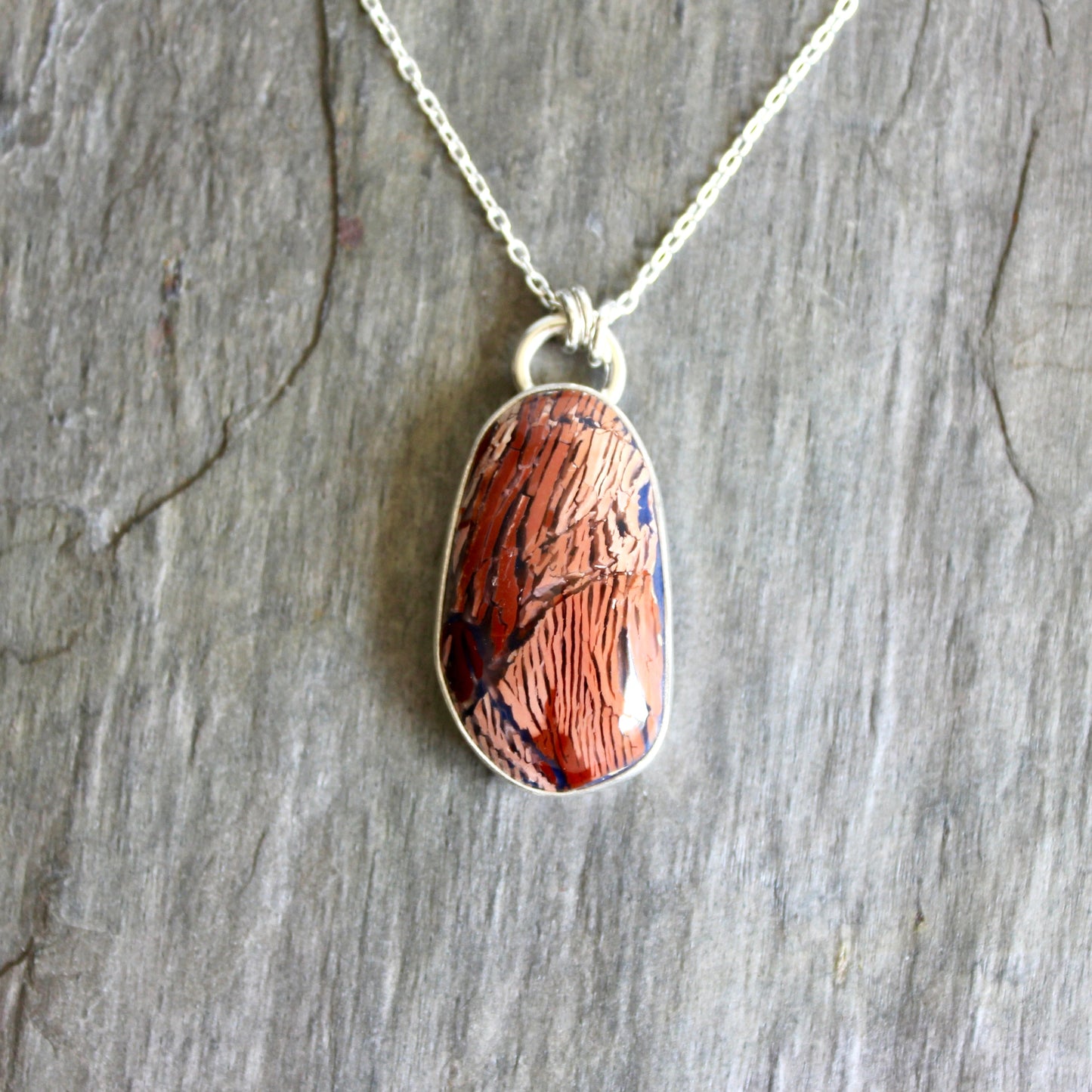 Howardite and Lapis Lazuli Doublet Pendant Necklace | Pacific Northwest Gemstone