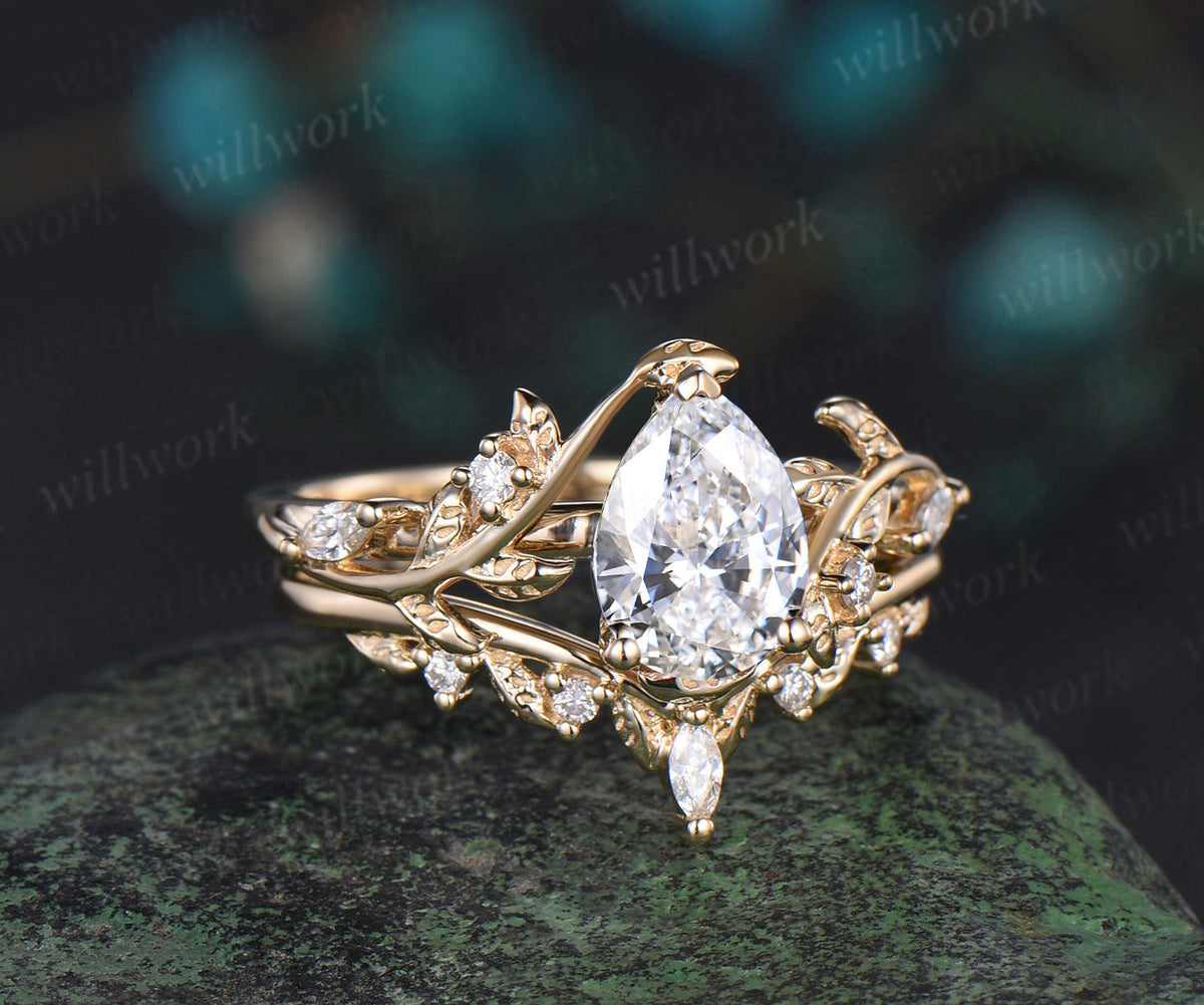 Custom order for Ethan Vanatta(2pc ring set, 14k yellow gold, ring size 6.5)