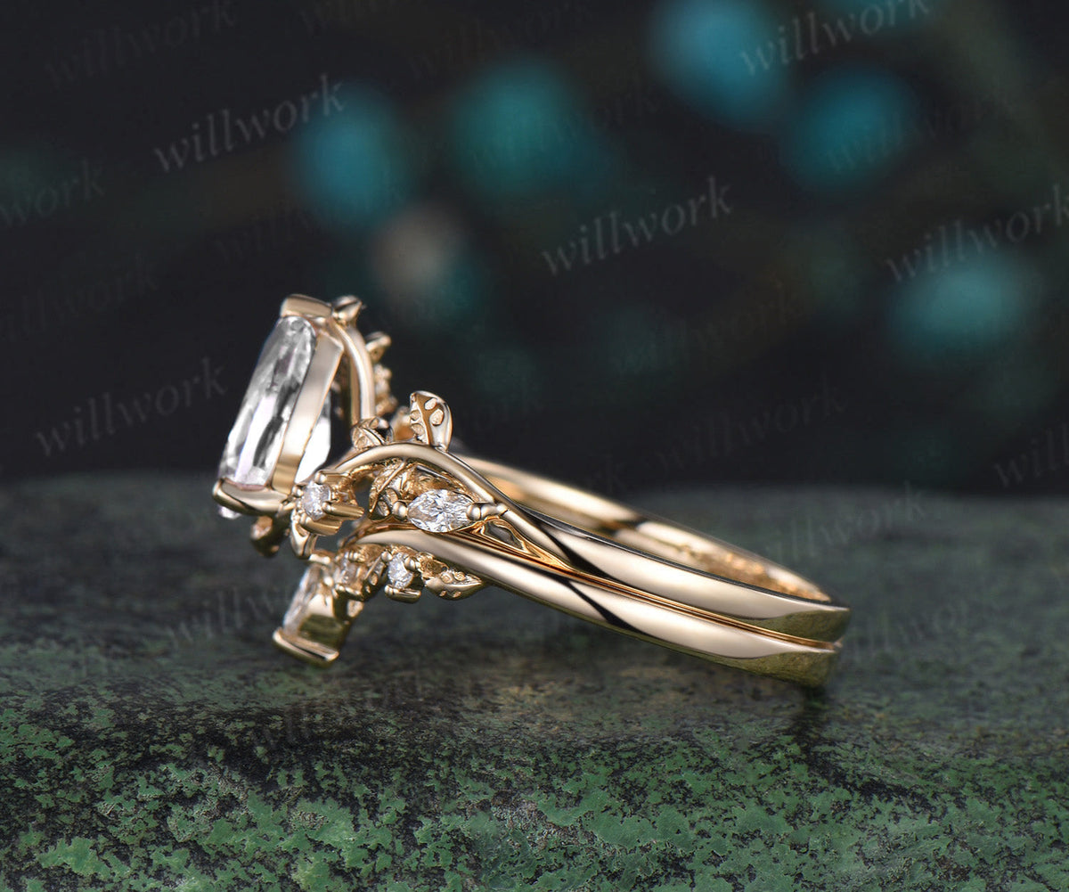 Custom order for Ethan Vanatta(2pc ring set, 14k yellow gold, ring size 6.5)