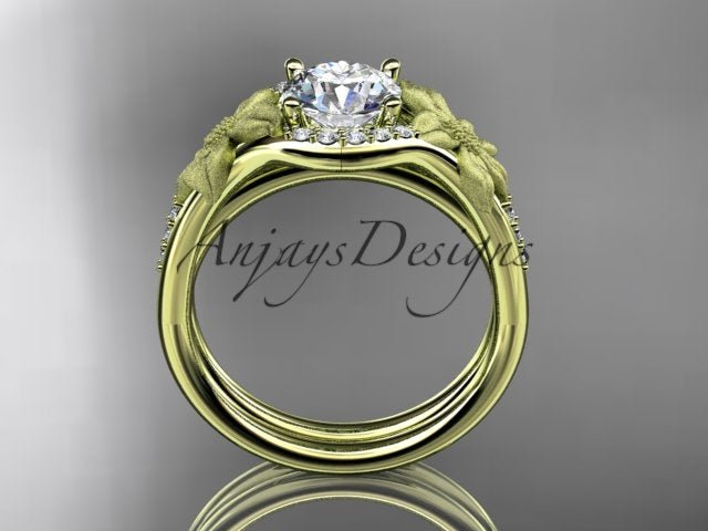 Lily Flower Engagement Ring Set 1 Carat Lab Grown Diamond IGI Certified