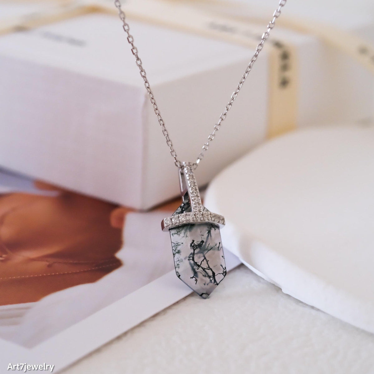 Moss Agate Necklace